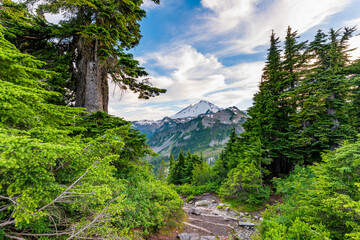 North Cascades National Park Picture Lake View Point Mt Braker Shuksan Seattle Washington State