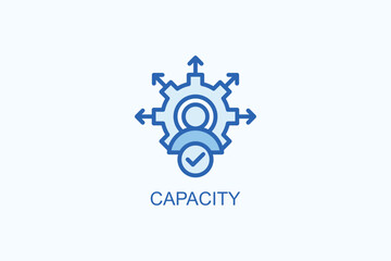 Capacity vector  or logo sign symbol illustration