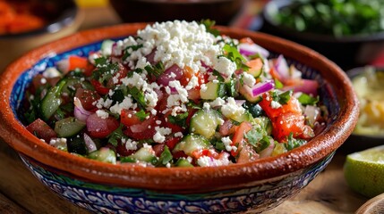 Create a refreshing nopales salad with tomatoes and herbs