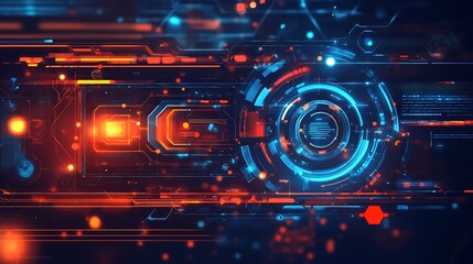 Fototapeta premium Futuristic Interface Design