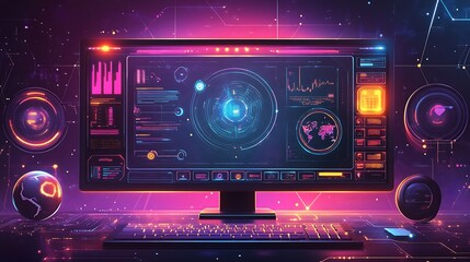 Obraz premium Futuristic Interface Design