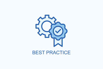 Best practice vector  or logo sign symbol illustration