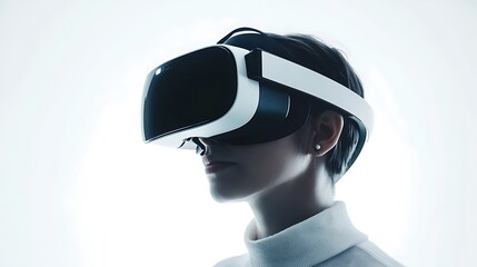 Woman Exploring Virtual Reality