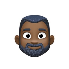 Fototapeta premium Bearded Person Emoji 