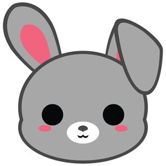 Cute Gray Bunny