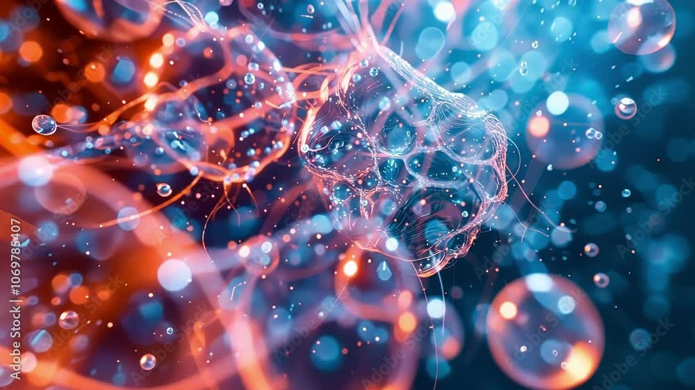 Poster a visual representation of a particles decay products reforming into the original particle demonstra