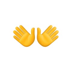 Obraz premium Open Hands Emoji 