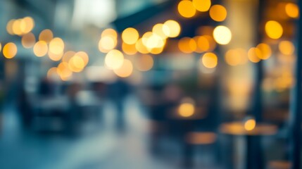 Abstract Blurred Background of Restaurant Lights - Ideal for Web Design, Advertising, and Decorative Projects