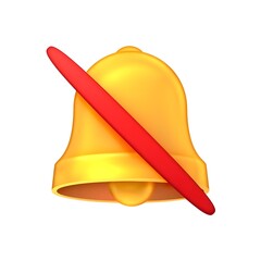 Fototapeta premium Muted Bell Emoji