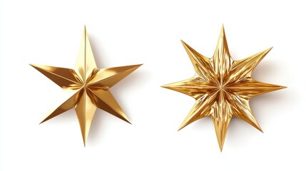 Obraz premium gold star isolated on white background