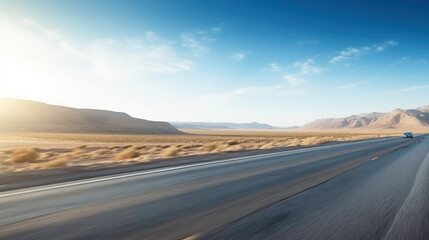 Fototapeta premium Dynamic Highway Scene