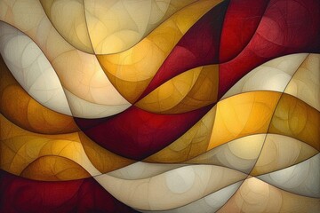 Fototapeta premium Abstract Gold Red Beige Swirls Modern Art Canvas Texture Background
