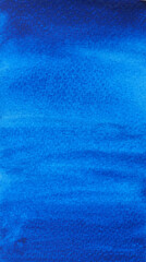Abstract background and texture pattern blue a color flow, Illustration watercolor hand draw and painted on paper	