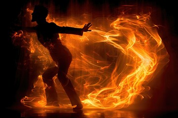 World Peace Day concept Silhouette of Jesus reaching out hand