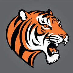 tiger head vector