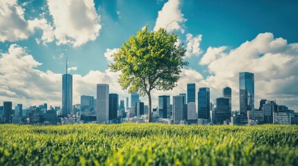 Engineer plans sustainable city project urban design carbon neutral buildings renewable energy climate resilience