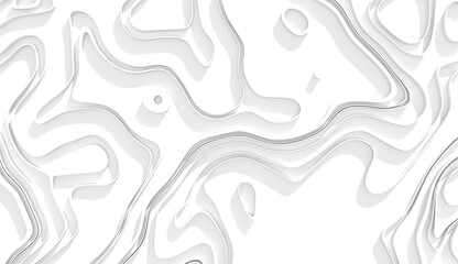 Abstract background with stripes or curved lines. Relief map. 3D render