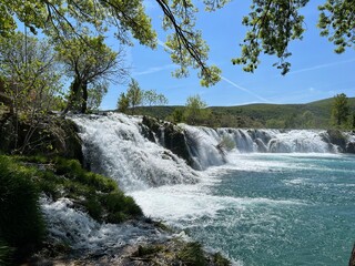 Berberov buk waterfall on the Zrmanja river, Muskovci (Velebit Nature Park, Croatia) - Slap Berberov buk na rijeci Zrmanji, Muškovci (Park prirode Velebit, Hrvatska)