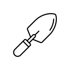 simple bricklayer trowel icon, simple style design inspiration for any interface and purpose