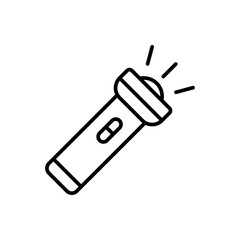 simple flashlight icon, simple style design inspiration for any interface and purpose