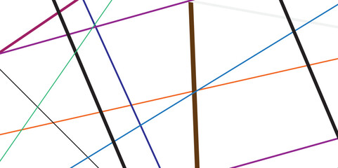 Colourfull line on white background.