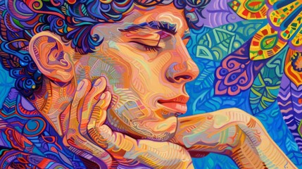 Profound Humility and Ego Dissolution in Vibrant Art