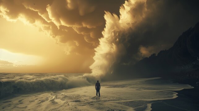 Profound Sense of Peace Amid Nature's Storm