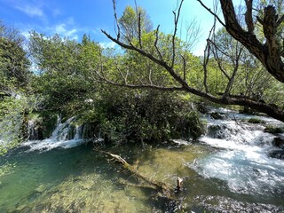 Berberov buk waterfall on the Zrmanja river, Muskovci (Velebit Nature Park, Croatia) - Slap...