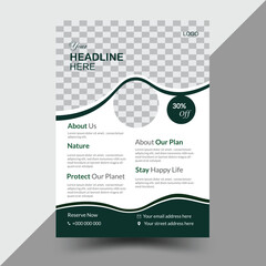 Corporate and simple flyer design 