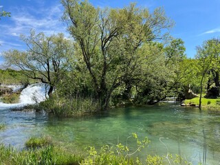 Berberov buk waterfall on the Zrmanja river, Muskovci (Velebit Nature Park, Croatia) - Slap...