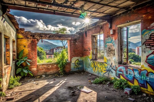 Urban Exploration in Soacha: Discovering Abandoned Structures and Hidden Gems amidst Urban Decay and Cultural Richness in the Vibrant Cityscape of Colombia