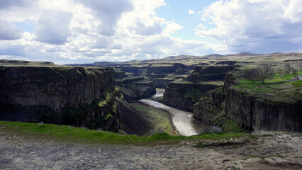Palouse Falls Washington State river canyon