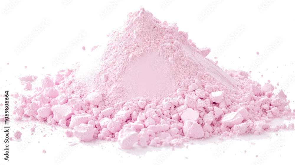 Aufkleber pink sands and powders on a clear background generative ai