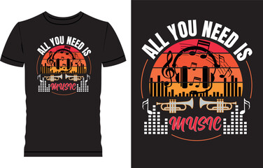 Music t shirt design