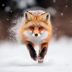 Obraz premium a beautiful fox best photography eal photo.generative ai