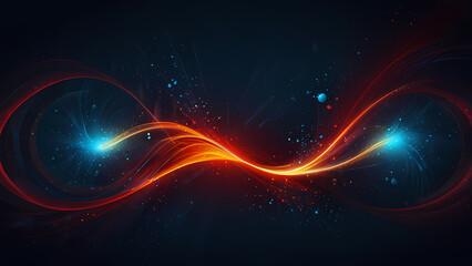 Fototapeta premium abstract background that visually represents a balance of negative and positive energy