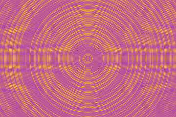 Radial halftone gradient background. Dotted concentric texture with fading effect. Color circle shade wallpaper. Grunge rough vector. Monochrome backdrop