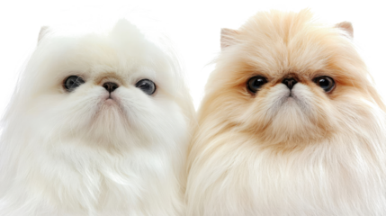 Portraits of Cute Dogs and Cats Looking at the Camera With Curiosity Generative AI