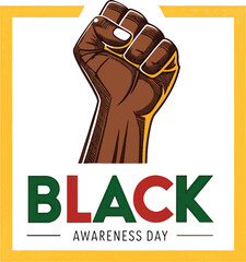 Black Awareness Day Vector or eps Design for Equality