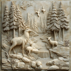 christmas decoration on the wooden background