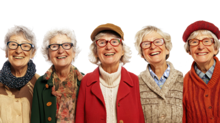 Smiling Teachers Wearing Glasses in a Cheerful Portrait Collection Generative AI