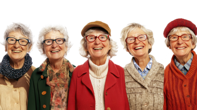 Smiling Teachers Wearing Glasses in a Cheerful Portrait Collection Generative AI