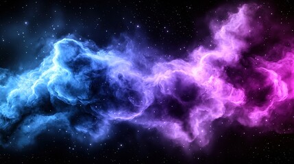 Fototapeta premium Stunning Cosmic Nebula with Vibrant Colors in Outer Space