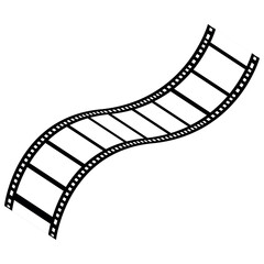 3d flim roll. Film strip vector image. film strip illustration
