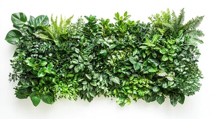 Naklejka premium Indoor Plant Arrangement on White Background