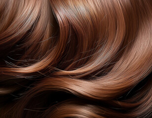 Fototapeta premium PNG Long wavy brown hair