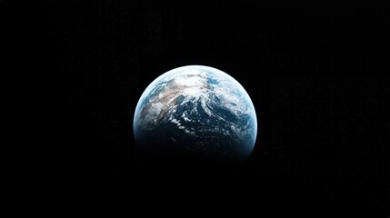 Naklejka premium Stunning View of Earth from Space Against a Black Background