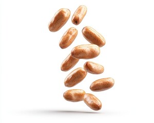 Obraz premium Isolated Brown Peanuts, a Healthy and Nutritious Snack