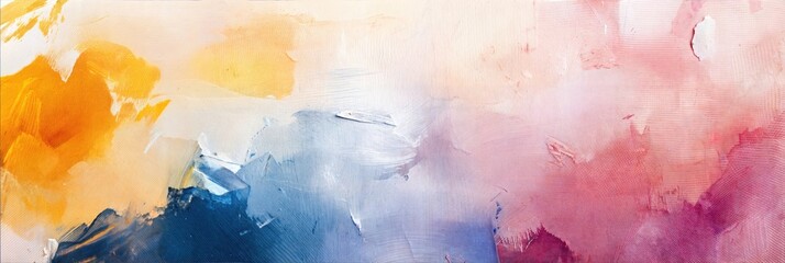 Abstract Watercolor Painting with Soft Blended Colors - Header Banner Design for Artistic Backgrounds, Creative Projects, Visual Arts, and Modern Aesthetics