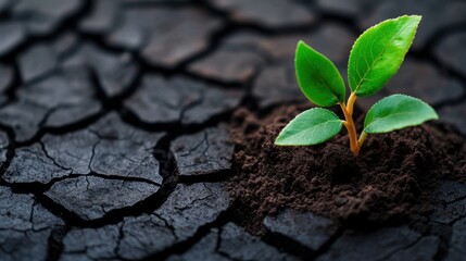 Naklejka premium Soil Degradation and Resilience in Ecosystems